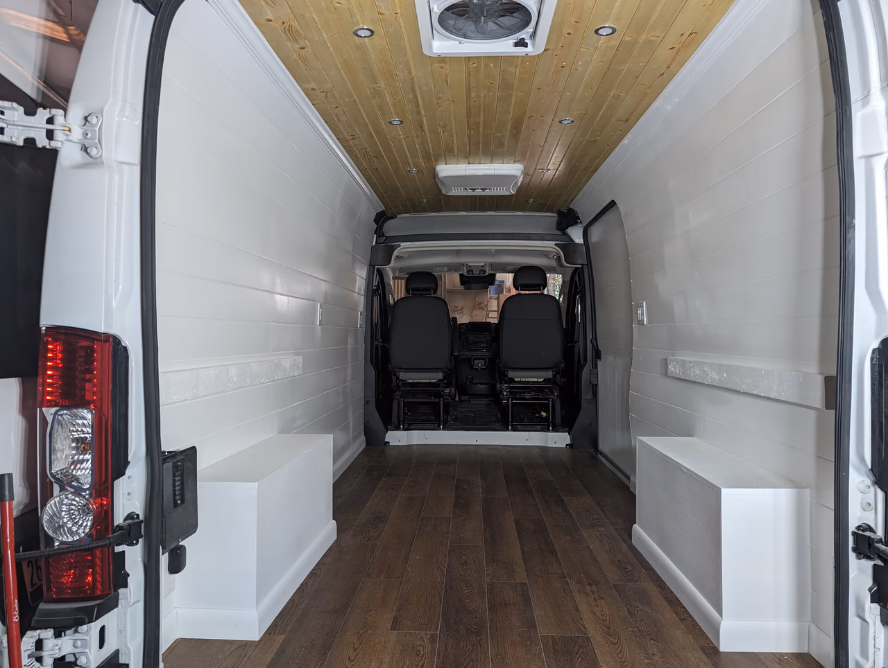 Shell-build interior with an open central space ready for further finishing